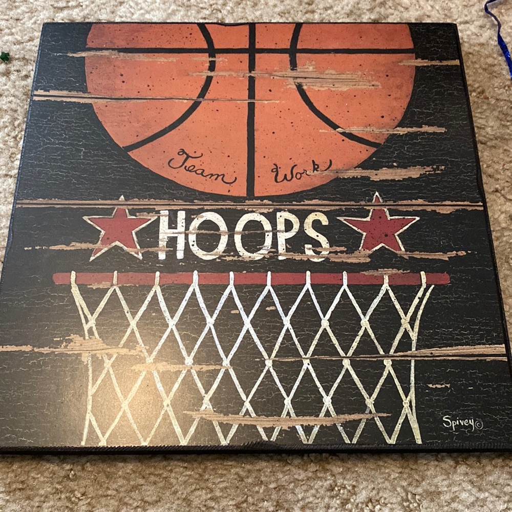 Hoops wall hanging
